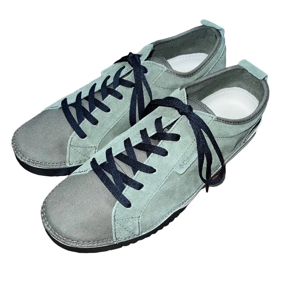 Columbia Bridgeport Lace Up Suede and Canvas Shoes - Picture 2 of 16